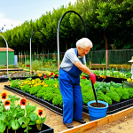 Home 22 정체성 강화를 위한 커뮤니티 조사 - Intergenerational Community Garden**
"A vibrant community garden in Lisbon, Portugal. Senior citize...