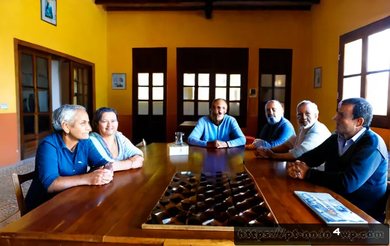 Home 17 지역 정체성 강화를 위한 정책 및 입법 제안 - Photorealistic community policy meeting in a bright municipal hall in coastal Portugal, diverse loca...
